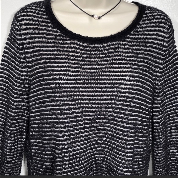 Eileen Fisher Crewneck Striped Sweater - Picture 2 of 6